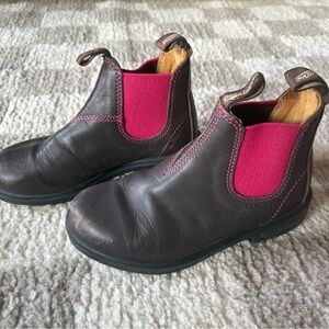 Blundstone Kids 1410 Chelsea Boots (Pink & Brown) - Size 13